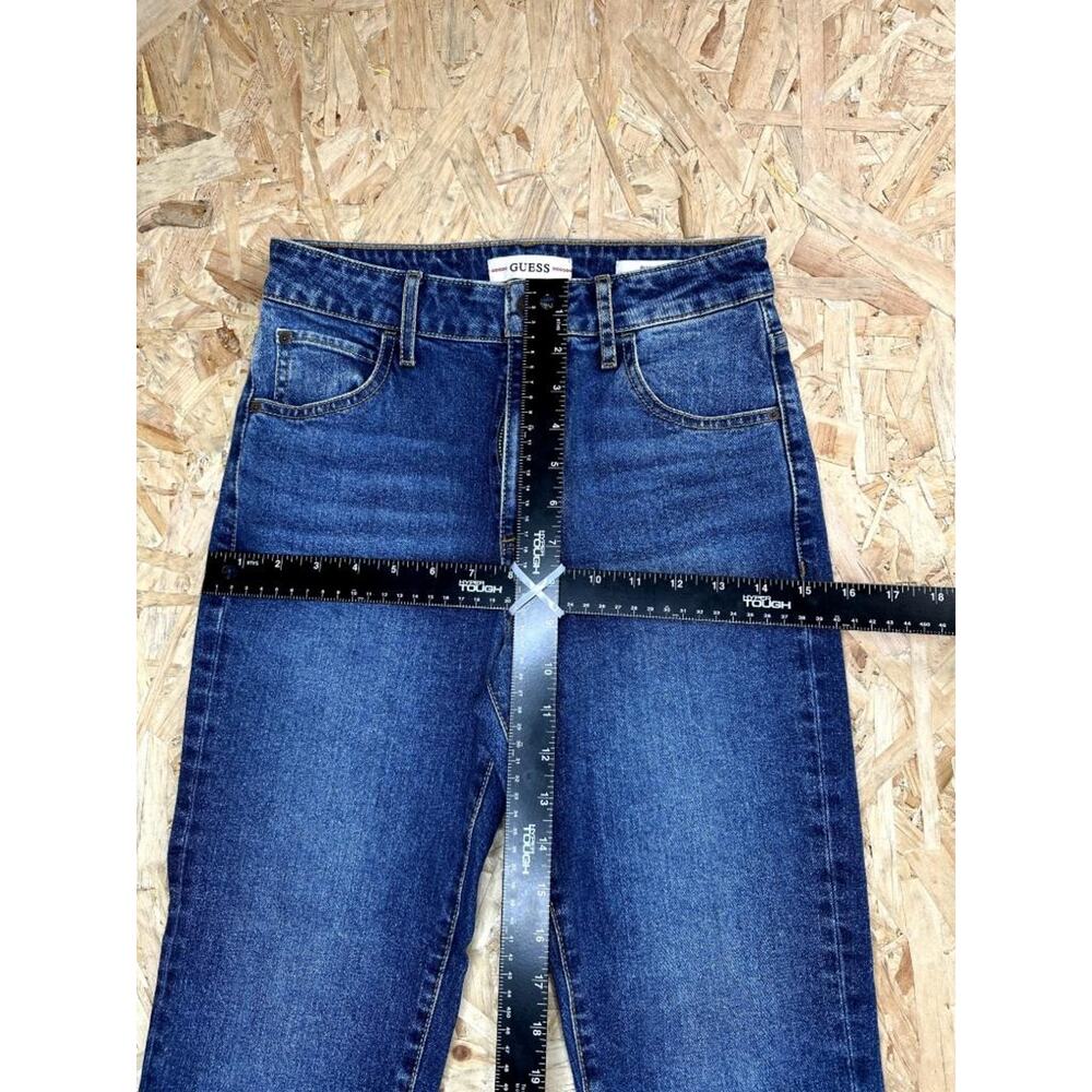 Guess Slim Straight Jeans Womens Size 26 Blue Denim High Rise Stretch - Picture 7 of 14
